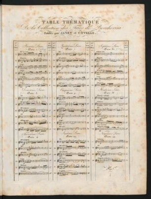Table Thématique
