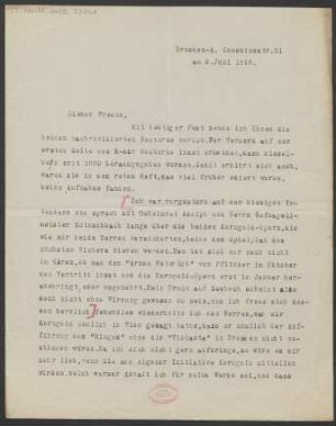 Brief an Ludwig Strecker (senior) an B. Schott's Söhne : 02.06.1916