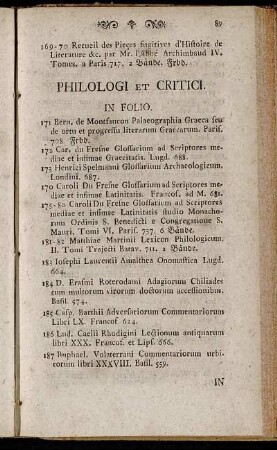 Philologi et Critici.