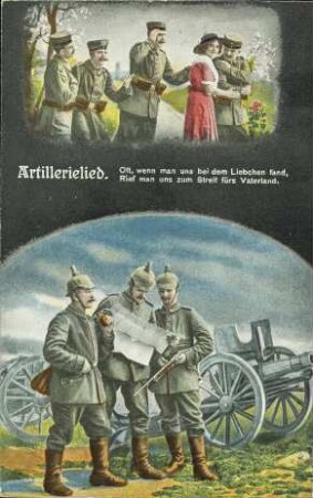 Artillerielied. - Oft, wenn man uns [...]