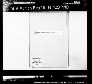 Die Versetzung des Regierungsassessors von Hasselbach nachNeidenburg