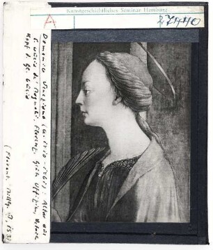 Domenico Veneziano: Hl. Lucia, Altartafel von Sta. Lucia dei Magnoli, Sacra Conversazione, Florenz, Uffizien