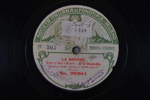 La bohème : Duetto fra Mimi e Marcello; C' è Rodolfo / [Giacomo Puccini]