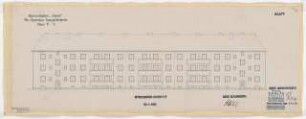 Wohnhausbebauung Seegefelder Straße für Harre, Berlin-Spandau: Haus 5-9, Straßenansicht 1:100