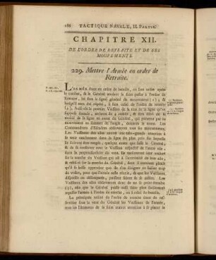 Chapitre XII. De L´Ordre de Retraite et de ses Mouvements.