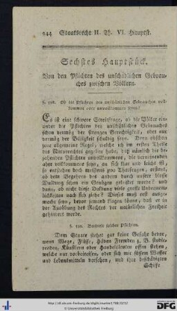 VI. Hauptstück.
