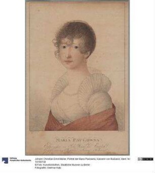Porträt der Maria Pavlowna, Kaiserin von Rußland