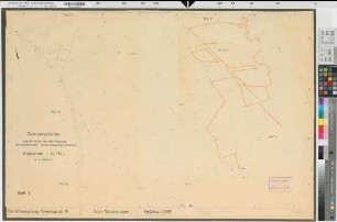 Rinkerode (Drensteinfurt), Zusammenlegung Rinkerode, Bl. 1 Zuteilungskarte Flur 10