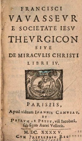 Theurgicon sive de miraculis Christi libri IV