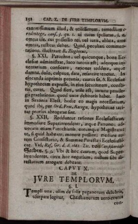 Caput X. Jure Templorum.