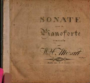 Sonate pour le pianoforte : no. 4