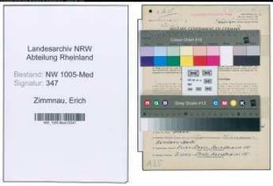 Entnazifizierung Erich Zimmnau , geb. 21.09.1905 (Krankenpfleger)