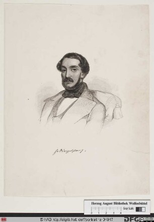 Bildnis Franz (Ferdinand) Dingelstedt (1867 von, 1876 Frhr. von)