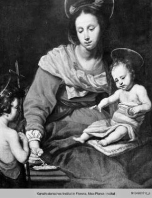 Maria mit Kind und Johannesknabe - Madonna della pappa con San Giovanni
