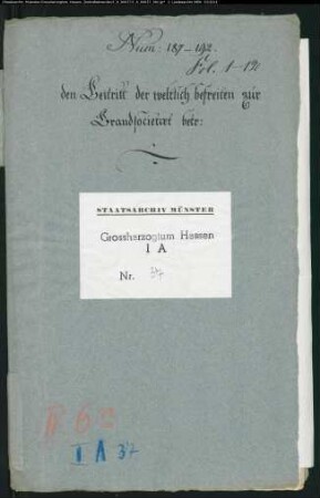 Der Beitritt der weltlichen Befreiten zur Brandsozietät