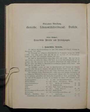 Erster Abschnitt. Gewerbliche Betriebe und Vereinigungen.