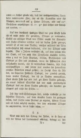 §. 5. Einleitung zur Beschreibung der Felder und iherer Bestellung 1822