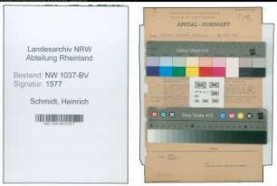 Entnazifizierung Heinrich Schmidt , geb. 19.09.1897 (Arzt)