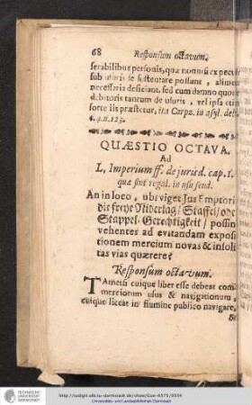 Quaestio Octava