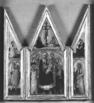 Flügelaltar : Martino di Bartolomeo di Biagio (von 1389-1434 nachweisbar). Flügelaltar. Holz, 58 x 53 cm. Altenburg: Lindenau-Museum 53