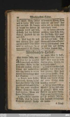 [2.] Weyhnachts-Lieder.