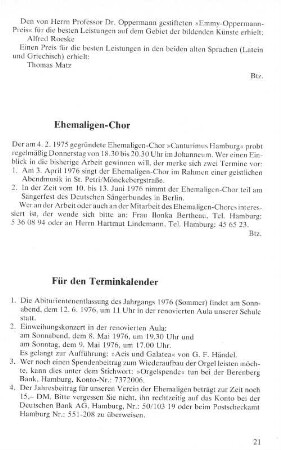 Ehemaligen-Chor