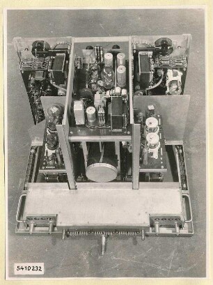 10-kW-Fernsehsender Nr. 507, Schrank B6 Einschub Oszillograph, Foto 1954