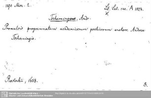 Literatura Latina recentior A 1024