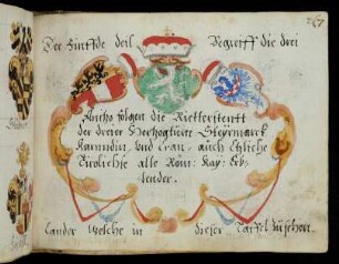 5. Teil 267-294 Ritterstände der Steiermark, Kärnten, Krains, Tirols und der kaiserlichen Erblande