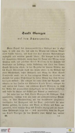 Sankt Georgen aus dem Schwarzwalde