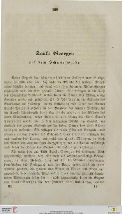 Sankt Georgen aus dem Schwarzwalde