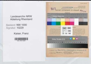 Entnazifizierung Franz Kaiser, geb. 25.03.1900 (Postverwalter)