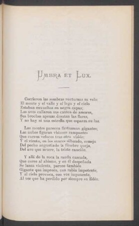 Umbra et lux.