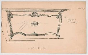 Thiersch, Friedrich von; München; Justizpalast - Tisch (Ansicht)