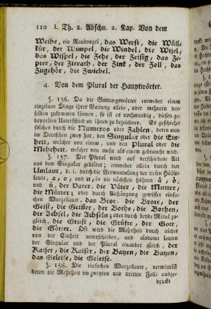 4. Von dem Plural der Hauptwörter