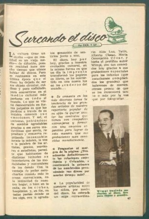Surcando el disco