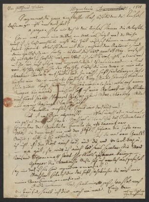 Brief an Giacomo Meyerbeer : 1811