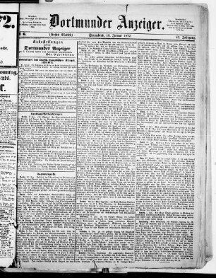Dortmunder Anzeiger. 1862-1874
