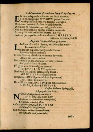 Ad concivem et amicum suum singularem