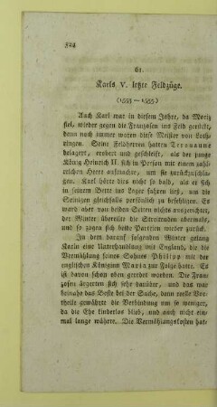 61. Karls V. letzte Feldzuege. (1553 - 1555.)
