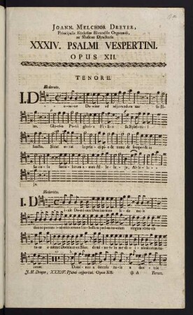 1-42, XXXIV. Psalmi Vespertini. Opus XII. Tenore.