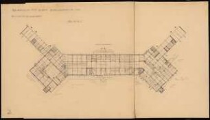 Hauptgebäude eines Flughafens Schinkelwettbewerb 1932: Grundriss EG 1:200