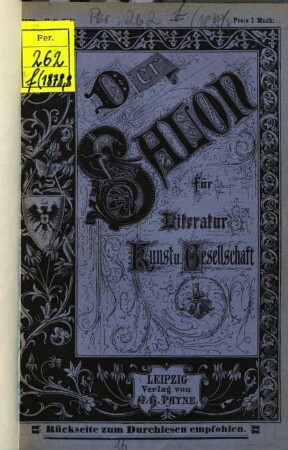 Der Salon für Literatur, Kunst und Gesellschaft. 1878,8, [1878],8
