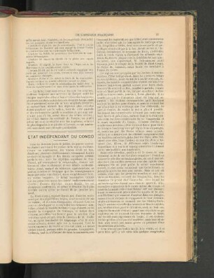 Etat Indépendant Du Congo.