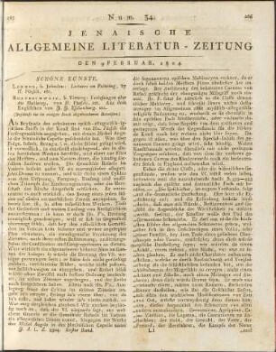 Num. 34. Den 9. Februar 1804