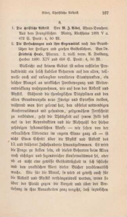 167-172 [Rezension] Ribet, M. J., Die christliche Asketik