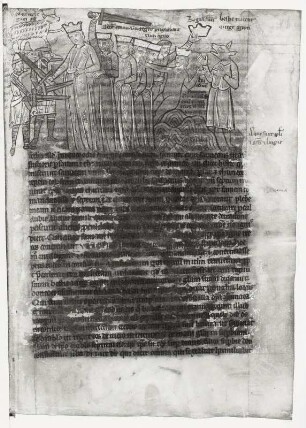 Textseite und Illustration, Blatt 71r