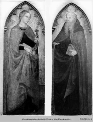 Seitentafeln mit den Heiligen Antonius Abbate und Dorothea