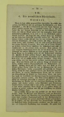 C. Die preußischen Rheinlande