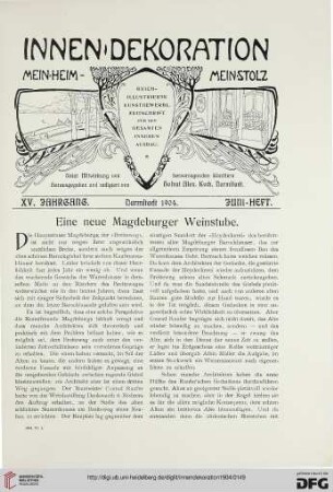 Eine neue Magdeburger Weinstube